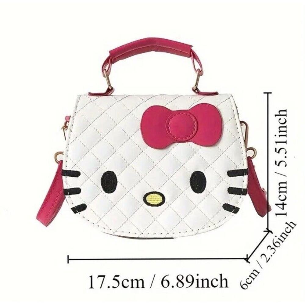🔥Sanrio Hello Kitty Pattern Shoulder Bag Plush Handbag Kawaii Tote Bag BNWT🔥 - Picture 5 of 5